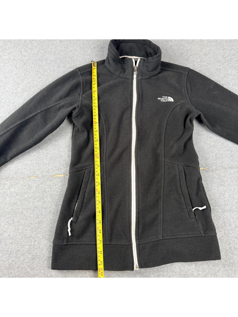 The North Face Womens Fleece Jacket XS Black Full Zip Long Sleeve Outdoor - Picture 3 of 8